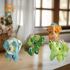 CANAMEK 1 Cái Nhà / Văn Phòng Treo Móc Chìa Khóa Thái Lan Vải Quốc Gia Phong Cách Túi Voi Mặt Dây Chuyền Chuông Gió Đồ Trang Trí DIY Trang Trí CSF