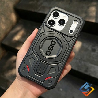 Ốp điện thoại đứng từ tính DISD Supreme Armor cho iPhone 12 13 14 15 16 17 Pro Max Matte Bảo hiểm toàn diện Ốp lưng chống sốc