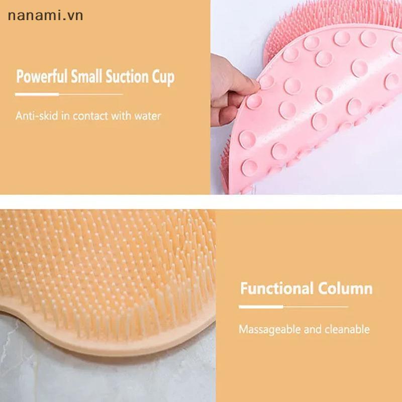 [nanami] Thảm Massage Ba Scraper Bàn Chải Làm Sạch Tắm Bàn Chân Rửa Thảm Đa Năng Suer Treo Tường Chà Chân Tay Tắm Toàn Thân [VN]