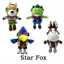 PS1 Star Fox Slippy Toad Fox McCloud Plushie Nhân Vật Trò Chơi Nhồi Bông Đồ Chơi Sang Trọng Cotton Búp Bê SP1
