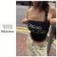 Milyfashion Màu Sắc Tương Phản In Chữ Ôm Hơn Nhìn Ôm Phù Hợp Với Tất Cả Trận Đấu Ống Đơn Giản Top Mùa Hè Hàng Đầu Rốn phơi Sáng Y2K R