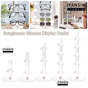 Giá đỡ kính mắt IFANSIN, Giá trưng bày kính râm Acrylic nhiều lớp, Hộp đựng kính trong suốt đựng đồ trang sức