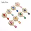AqToCna 32 * 60MM cho kim cương giả Nút tóc Manualidades Phụ kiện Diy Flat ba Trâm cài Phụ kiện trang sức AqToCna