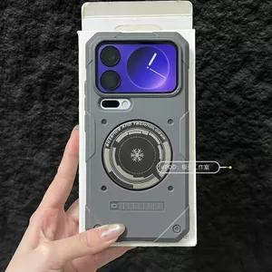 Thích hợp cho Xiaomi 17Promax Vỏ Điện Thoại Bông Tuyết Graphene Tản Nhiệt Từ Hút 17Pro Dày Chống Sốc