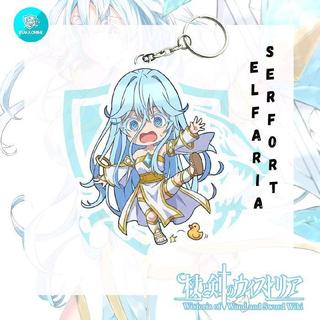 Keychain Acrylic Anime Tsue To Tsurugi No Wistoria  - Will Serfort, Elfaria Albis Serfort, Colette Loire,