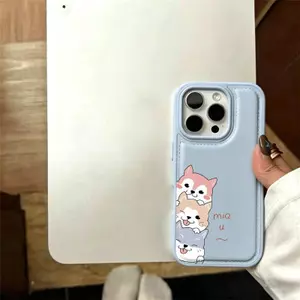 Ốp lưng chó Shiba xếp chồng phù hợp với iPhone17promax 16/15/14/13/12