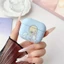Ốp Tai Nghe Cho Airpods 4 Pro 3 2 Tóc Vàng Cô Gái Họa Tiết Hoạt Hình Màu Xanh Mềm TPU Chống Sốc Bluetooth Tai Nghe Không Dây Vỏ Bảo Vệ Chống Mất