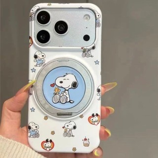 Ốp điện thoại giá đỡ từ tính xoay 360 dễ thương cho iPhone17 Pro Max 16 15 Pro Max Bảo vệ Camera chống sốc Vỏ cứng chống rơi