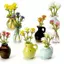 Bình gốm Mini Nam châm tủ lạnh 3D Micro cảnh quan Chậu cây để trang trí tủ lạnh Phụ kiện bàn làm việc dễ thương [VN]