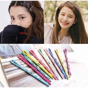 Set 10 kẹp tóc cầu vồng nhiều màu sắc phong cách Hàn