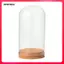 Clear Dome Cloche Kính Hiển Thị Vòm Terrarium Đế Bằng Gỗ Hoa Hộp Đựng Hàng Thủ Công Lọ Giá Đỡ Thích Hợp Cho Để Bàn Trang Trí Sự Kiện