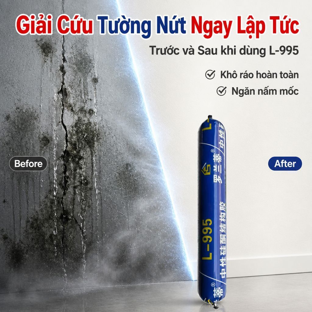 ⚡Ship Nhanh⚡Keo chống nứt chống thấm 50 năm|Keo cấu trúc siêu dính đa năng|Keo kính 995 độ nhớt cao trung tính silicone