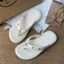 Phong Cách Mới Sáng Bóng Tất Cả Trận Đấu Flip-Flops Nữ Mùa Hè Nhà Đi Mưa Thời Trang Đi Biển Dopamine Dép Sli