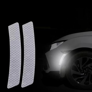 2 Miếng Dán Xe Hơi Phản Quang Xước Dấu Hiệu Đèn Pha Cản Miếng Dán Chống Thấm Nước Decal