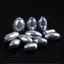 PYCOU 20 Chiếc Chìm Câu Cá, 3g / 4g / 5g / 6g / 7g / 8g / 9g / 10g Cá Chép Câu Cá Trọng Lượng Chìm, Trọng Lượng Chì Hợp Kim Thép carbon Chất Liệu Câu Cá Trượt Bắn Chìm Dụng Cụ Câu Cá
