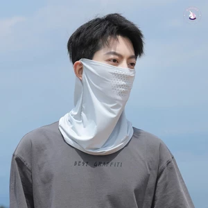Mặt nạ chống nắng Ice Silk thoáng khí - Gaiter cổ cho nam nữ lái xe ngoài trời