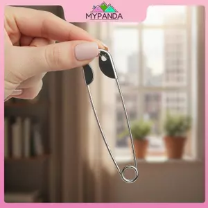 Kẹp tóc kẹp an toàn hợp thời trang MYPANDA với cấu trúc và mặt dây chuyền bằng kim loại bền bỉ để tạo kiểu tóc hàng ngày sành điệu.