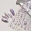 Tím Iris Sườn Xám Pha Lê Kim Cương Làm Móng Tay Miếng Dán Phong Cách Trung Hoa Mực Mới Phong Cách Trung Hoa Thư Pháp Ngọc Trai Đẹp Làm Móng Tay Miếng Dán