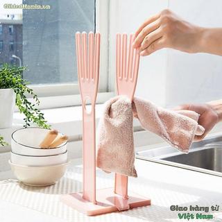[Giao hàng từ Việt Nam] Giá phơi & sấy găng tay GILDEDHOMIN, nhựa đa chức năng, màu xanh/hồng, có thể tháo rời, tái sử dụng, treo nhà bếp