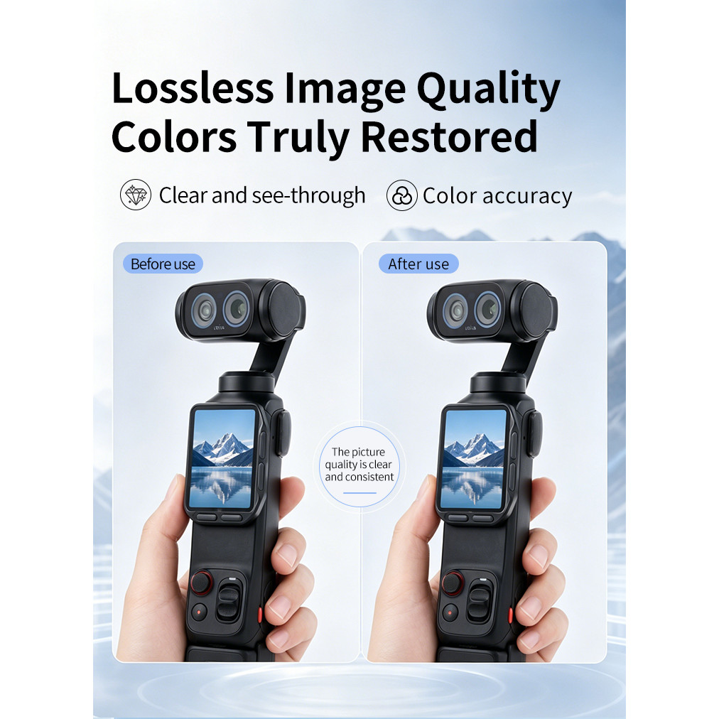 Phim bảo vệ cho màn hình và ống kính cường lực Insta360 Luna Ultra - Chống trầy xước và va đập