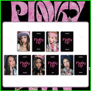 HT3 5 Cái / bộ Thẻ KATSEYE LOMO Thứ Bảy Đơn PINKY UP Bưu Thiếp Bộ Sưu Tập Ngôi Sao Ngoại Vi TH3