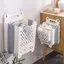 Giỏ đựng quần áo bẩn treo tường ECK Giỏ đựng đồ gấp dung tích lớn Thiết kế rỗng chịu tải mạnh mẽ để thông gió HOT