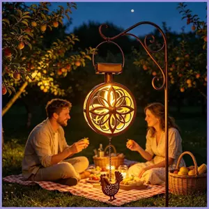 Đèn sân vườn năng lượng mặt trời Thiết kế hoa ngoài trời Chiếu sáng ngoài trời với mặt dây chuyền gà Đèn năng lượng mặt trời cho bên ngoài mueadsyvn