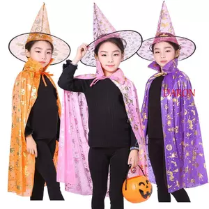 DARON Trẻ Em Trang Phục Hóa Trang Bí Ngô Gothic Hợp Thời Trang Cho Bé Trai Bé Gái Thể Hiện Mũ Dơi Hiệu Suất Quần Áo