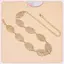 JRP Thời Trang Đơn Giản Openwork Lá Trang Trí Dây Xích Thắt Lưng Mỏng Dây Xích Nữ Trang Trí Dây Thắt Lưng Đầm Kim Loại Trang Sức Phụ Kiện JRP