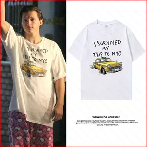 GC1 2026 Người Nhện Thương Hiệu Ngày Mới Áo Thun Tom Holland 220g cotton Dày tee Tay Ngắn GC1
