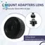 C Mount Adapters Lens 0.35X CCD cho kính hiển vi âm thanh nổi ba mắt Camera giao diện 38MM Tăng tầm nhìn