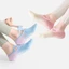 DONOVANQQ Tất Yoga Silicon Gradient, Chống Trơn Trượt Chắp Vá Thể Dục PilatesSocks, Tất Sàn Mềm Thoáng Khí Thời Trang Chống Rơi