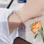 MAKY Thanh Lịch Baroque Ngọc Trai Đính Hạt Vòng Tay Nữ Sang Trọng Có Thể Điều Chỉnh Vòng Tay Thời Trang Cô Gái Ngọt Ngào Trang Sức Tiệc Sinh Nhật Quà Tặng VN
