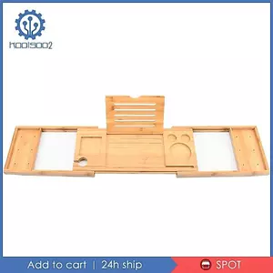 Khay bồn tắm có thể mở rộng 29,53-37.4 inch Giá đựng vòi hoa sen Giá đỡ bồn tắm Khay đựng bồn tắm