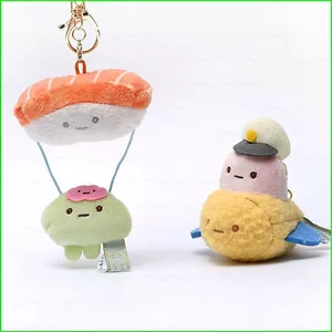 PS1 Dễ Thương Sumikkogurashi Tempura Chiên Tôm Sang Trọng Búp Bê Quà Tặng Cho Bé Gái Túi Mặt Dây Chuyền Máy Bay Dù Đồ Chơi Móc Khóa SP1