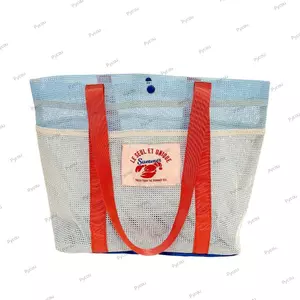 Túi Tote Đi Biển PYCOU, Túi Bảo Quản Lưới Đa Năng Dung Tích Lớn, Bền Thoáng Khí Rỗng Thiết Kế Túi Bể Bơi Cầm Tay Nữ Bé Gái