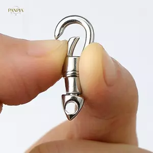 PNPIA- 1 Túi Thép Không Gỉ Móc Chìa Khóa Móc Khóa Tôm Hùm Khóa Móc Kết Nối Cho DIY Trang Sức Làm Phụ Kiện
