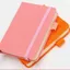 GETVOW Pocket Notebook, Vải Lanh Grain 100 Tờ Mini Notepad, Di Động Vuông Trống Trang Giấy Dày A7 Kích Thước Bỏ Túi Ghi Nhớ Viết Vật Dụng