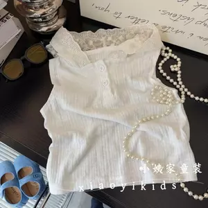 Mùa hè (90-170) Thiết kế hàng đầu ren không tay hợp thời trang Cảm giác tính khí
