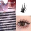 Wispy Devil Elf Lash Cụm 9-13mm C Curl Lông mi giả màu đen tự nhiên