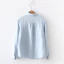 Áo Sơ Mi Nữ Vải Lanh Cotton Màu Trơn Nữ Cổ Áo Trơn Sinh Viên Nhật Bản Áo Sơ Mi Hàng Đầu
