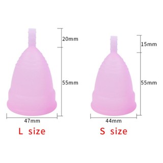 LOOKSHOW 1 Cốc Kinh Nguyệt Có Thể Tái Sử Dụng Cốc Nữ Silicon Vệ Sinh Nữ Cốc Kinh Nguyệt Vệ Sinh Môi Trường Vệ Sinh M2V6
