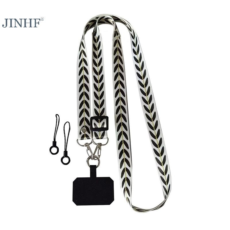 JINHF Dây buộc điện thoại di động có thể điều chỉnh, đeo cổ/chéo, chống mất, vòng đệm đa năng cho tất cả vỏ điện thoại HOT