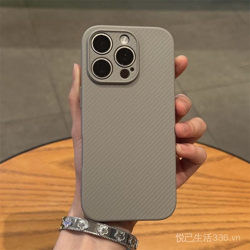 Sợi Carbon TPU Thích Hợp Cho 15 / 16promax Ốp Lưng Điện Thoại iPhone14 / 13pro Mềm Nam Nữ Bao Gồm Tất Cả