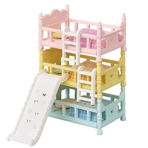 Sylvanian Families Furniture [Baby Triple Bunk Bed] C-219 ST Mark Certified, for ages 3 and up, Toy Dollhouse, EPOCH Co., Ltd.