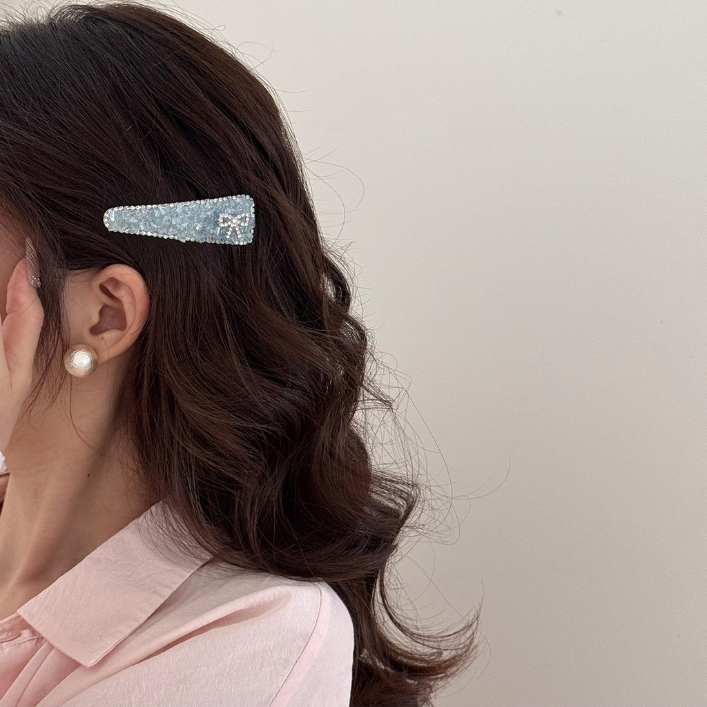 Kẹp tóc pha lê xanh sang trọng dành cho nữ