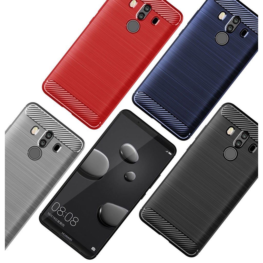 Ốp điện thoại TPU dễ thương Huawei Mate 10 Pro Armor bằng sợi Carbon Ốp điện thoại silicon mềm Huawei Mate10 10Pro