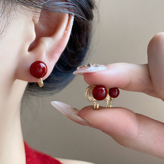 Retro Ngọc Trai Cuộn Dây Tai - Thời Trang Tinh Tế, Kẹp Tai Đơn Giản Sang Trọng