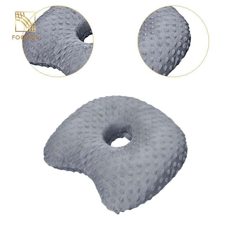 Gối Lỗ Tai Bên Gối Ngủ Đệm Tai Và Gối Hình Dạng Nhỏ Gọn Có Lỗ Cho Tai Nghe Sử Dụng Trong Văn Phòng Trong Xe Hơi Hoặc Như Một