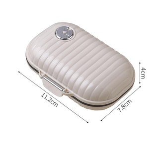 (Giao hàng trong nước) Tiện lợi cho du lịch Hộp trang sức hình viên thuốc Mini